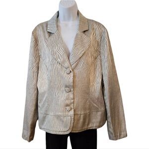 Stefani Studio Vintage Silver Jacket sz 16